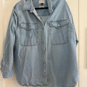 Universal Thread Light Blue Oversized Denim Shirt